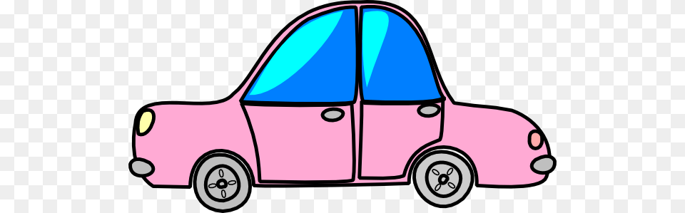 Car Pink Transport Cartoon Clip Art, Spoke, Machine, Alloy Wheel, Vehicle Free Transparent Png
