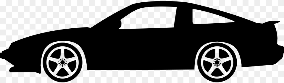 Car Pkw Sports Car Jdm Nissan 180sx Silhouette R34 Skyline Silhouette, Gray Free Png