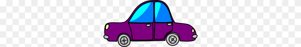 Car Purple Cartoon Transport Clip Art, Spoke, Machine, Wheel, Moving Van Free Png Download