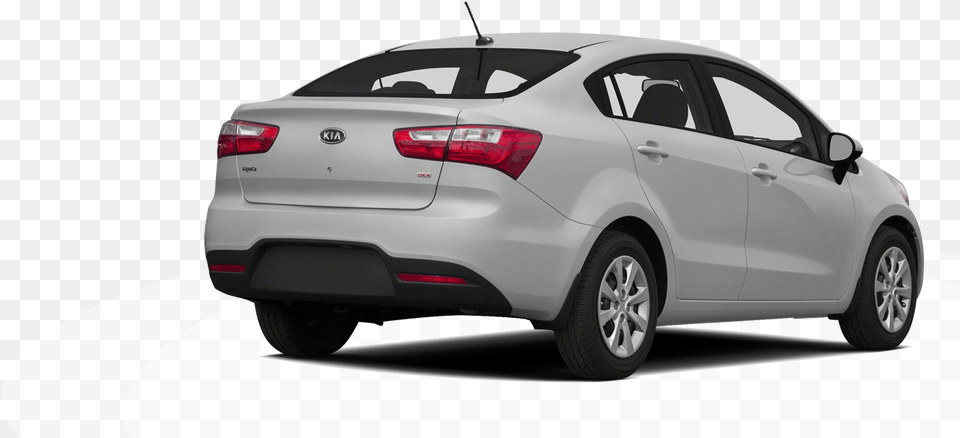 Car Rear Kia Rio 2014 Sedan, Vehicle, Transportation, Wheel, Machine Png Image