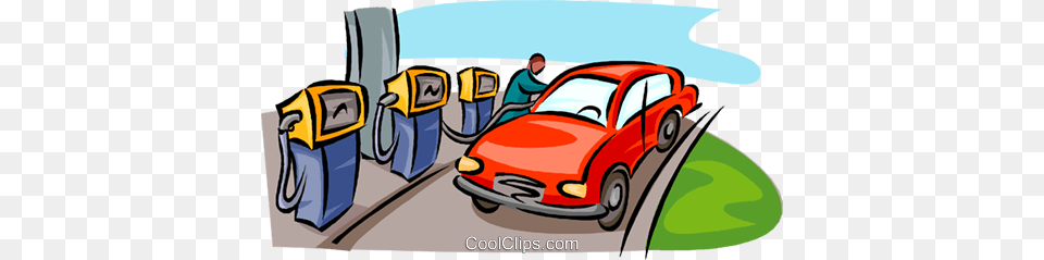 Car Refilling Gasoline Royalty Vector Clip Art Illustration, Vehicle, Transportation, Machine, Gas Pump Free Png Download
