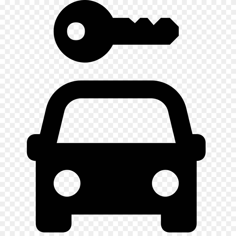 Car Rental Icon, Gray Free Png Download