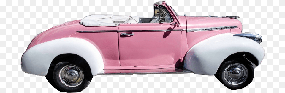 Car Retro Pink Pinkcar Retrocar Antique Car, Transportation, Vehicle, Hot Rod, Machine Free Transparent Png