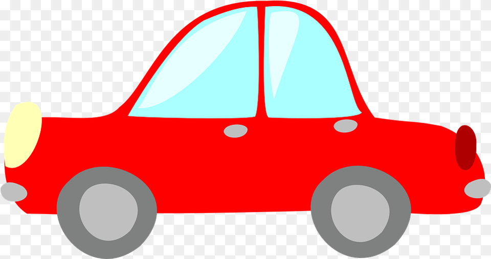 Car Ride Transportation Vector Graphic On Pixabay Red Car Clip Art, Machine, Vehicle, Wheel, Tire Free Png Download