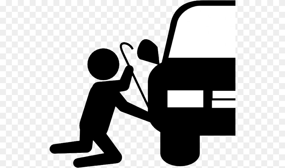Car Robbery Icon, Silhouette, Stencil, Cleaning, Person Png Image