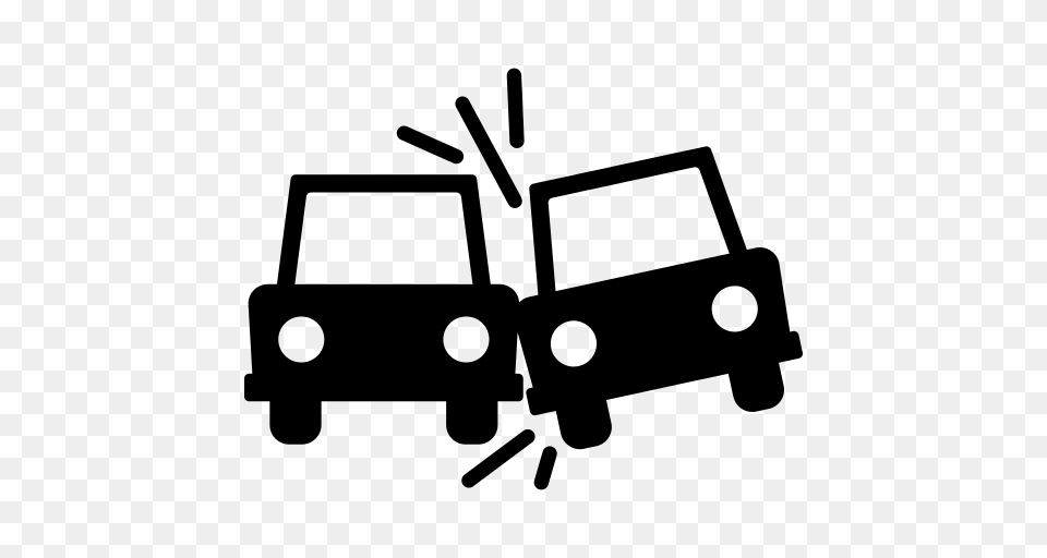 Car Run Over Man Icon, Gray Free Transparent Png