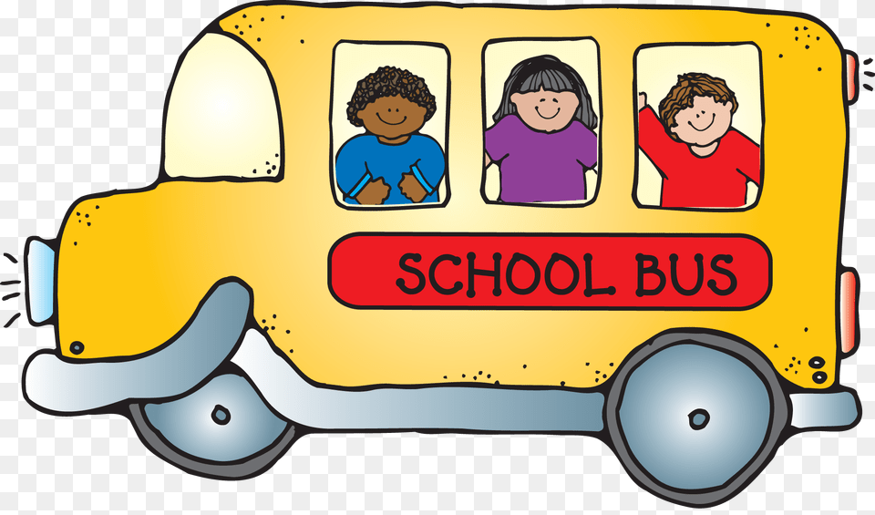 Car School Clipart, Vehicle, Transportation, Bus, Person Png Image