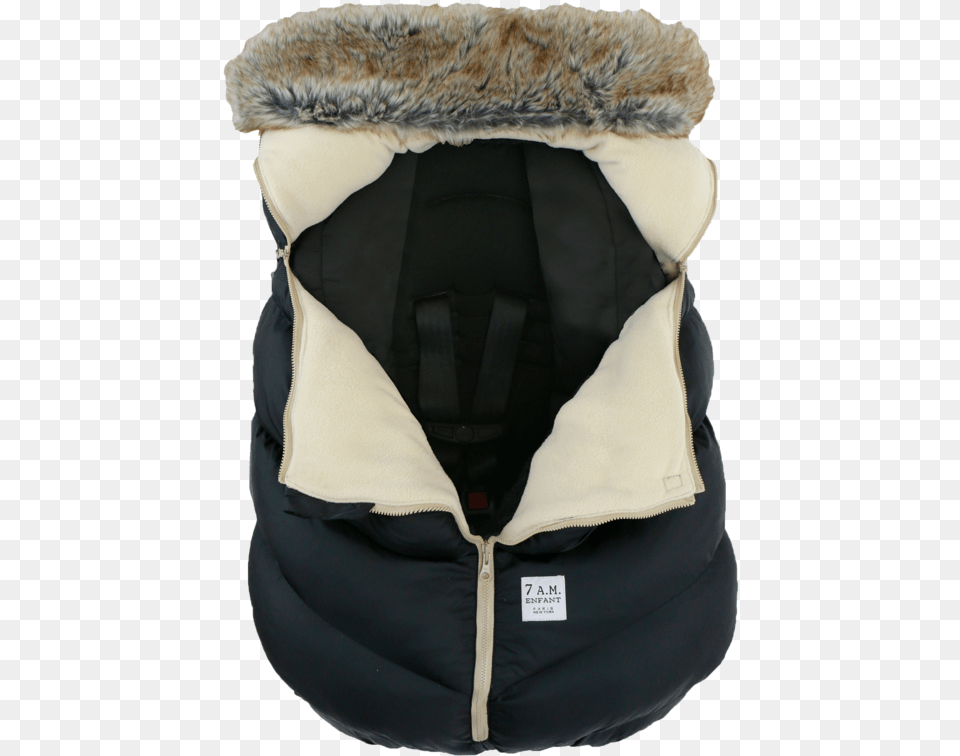 Car Seat Cocoon Faux Fur U2013 7amenfant Fur Clothing, Lifejacket, Vest, Coat, Jacket Free Transparent Png