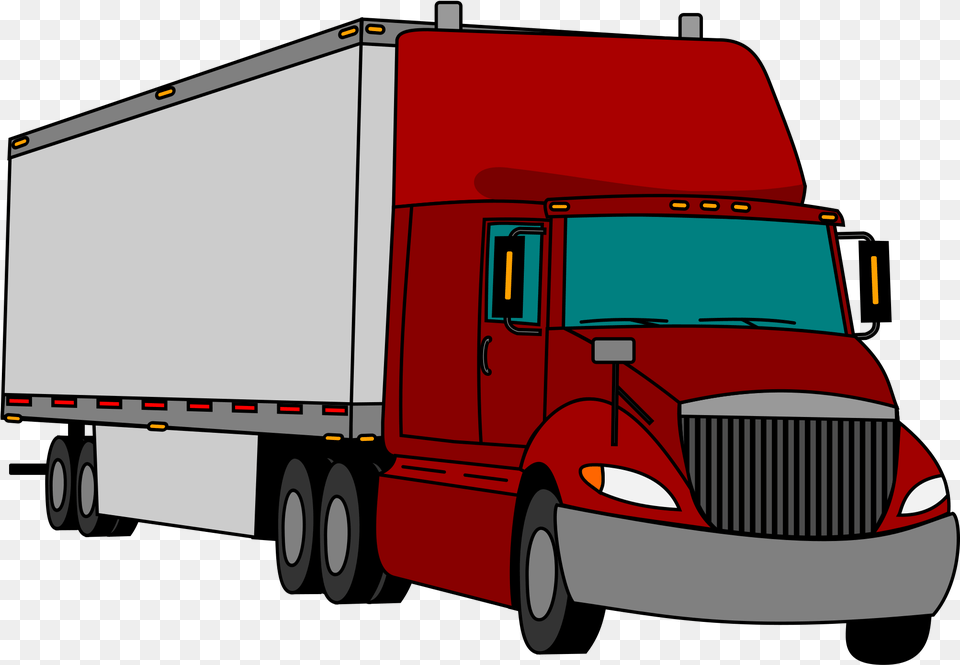 Car Semi Trailer Truck Truck Clipart Tractor Trailer, Trailer Truck, Transportation, Vehicle, Moving Van Png