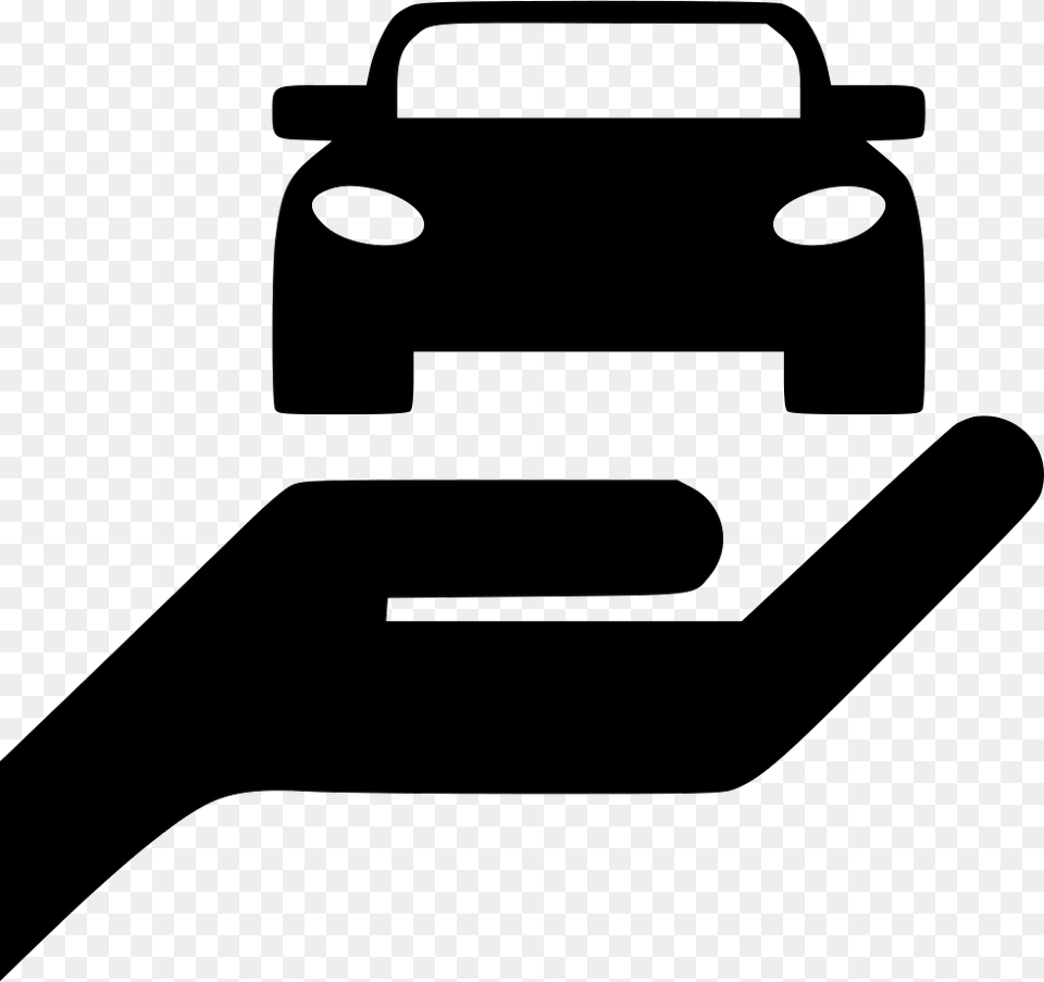 Car Service Auto Automobile Transport Lease Hand Svg Car Service Icon, Stencil, Device, Grass, Lawn Free Png Download