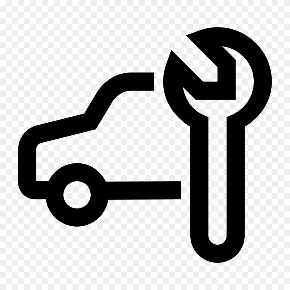 Car Service Icon, Gray Free Png Download