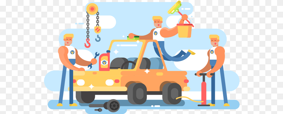 Car Service Vector, Vehicle, Truck, Transportation, Tow Truck Free Png Download