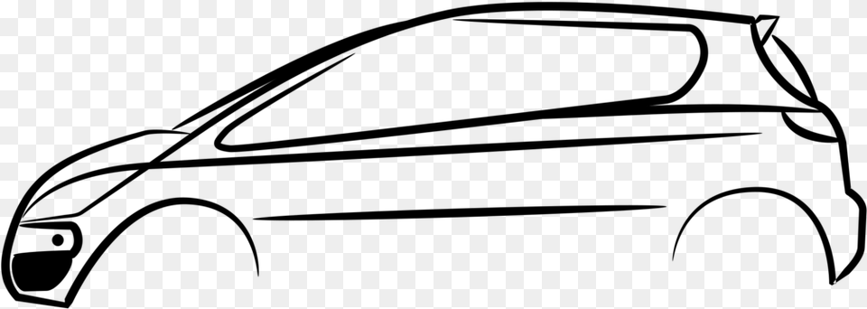 Car Side View Free Siluetcoltcz3 Car Line Drawing Vector, Gray Png Image
