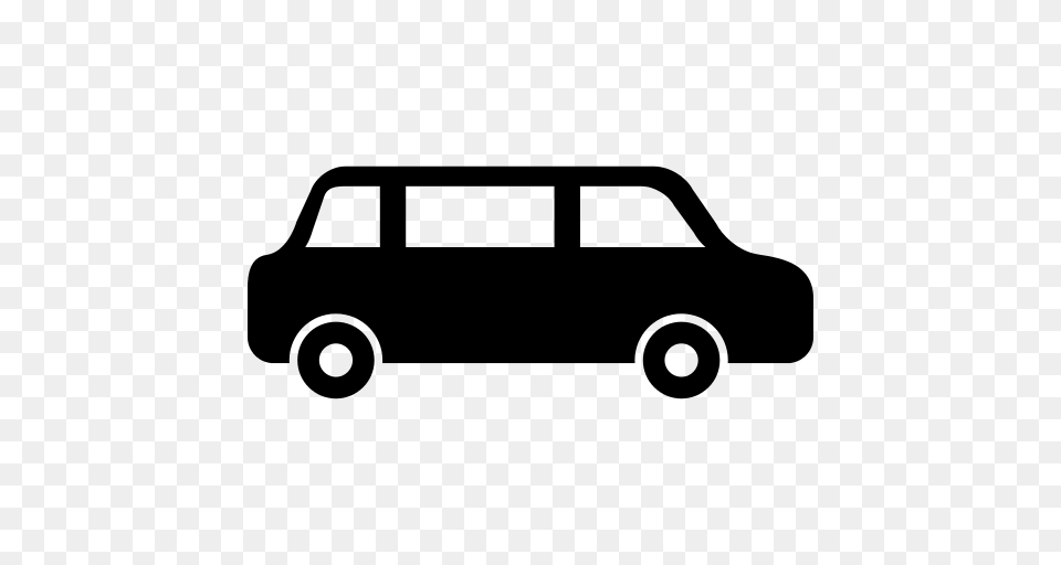 Car Side View Icon, Gray Png
