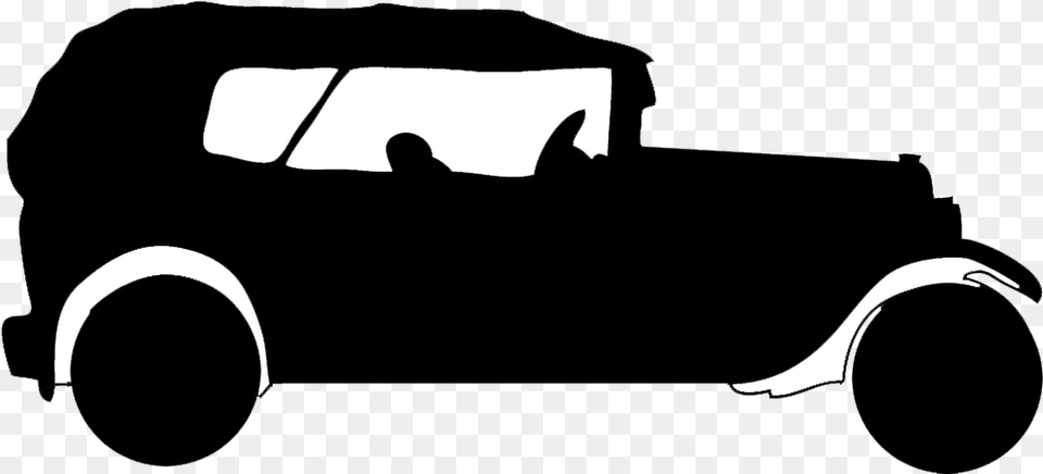 Car Silhouette 4 1920 Car Silhouette, Antique Car, Model T, Transportation, Vehicle Free Png Download