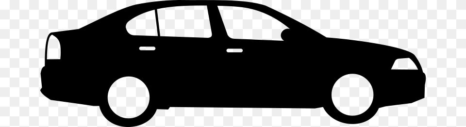Car Silhouette Cliparts, Gray Free Transparent Png