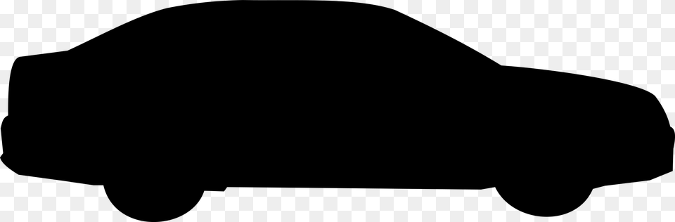 Car Silhouette Elevation, Gray Png Image