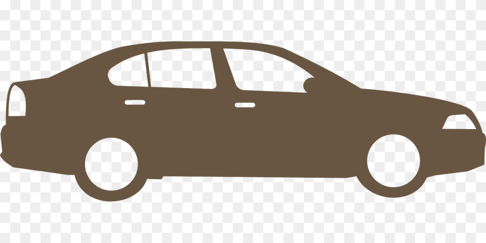Car Silhouette Sedan Vector Black Car, Vehicle, Transportation, Wheel, Machine Free Png Download