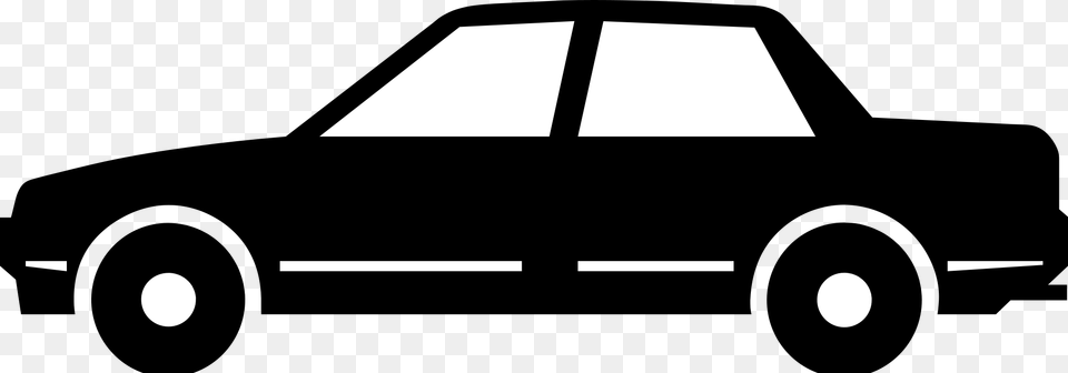 Car Silhouette Side Clipart Download Car Black Clipart, Stencil, Astronomy, Moon, Nature Free Transparent Png
