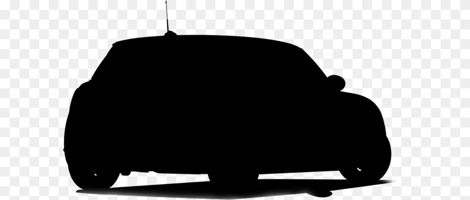 Car Silhouette Silhouette Car Back, Gray Free Png Download