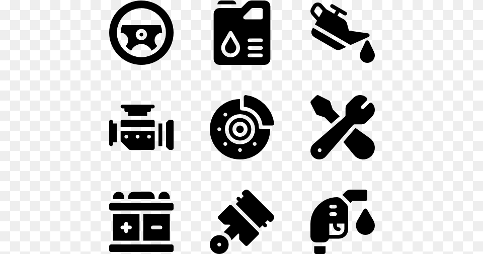 Car Spare Parts Vector, Gray Free Png Download