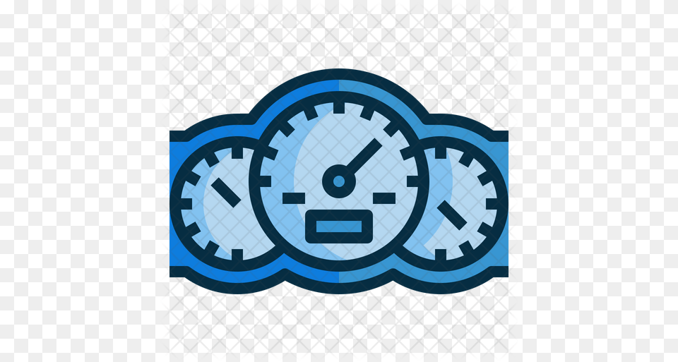 Car Speedometer Icon Of Colored Outline Lifespan Icon, Gauge Free Png