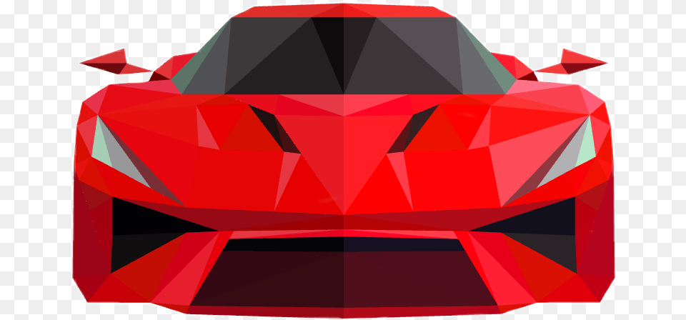 Car Sportscar Ferrari Redcar Geometry Geo Shapes Lamborghini Sesto Elemento, Accessories, Jewelry, Gemstone, Diamond Free Transparent Png