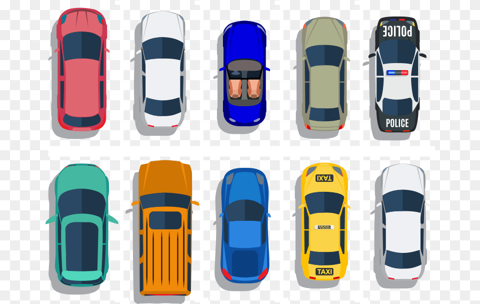 Car Top View Watercolor, Backpack, Bag, Transportation, Vehicle Free Png Download