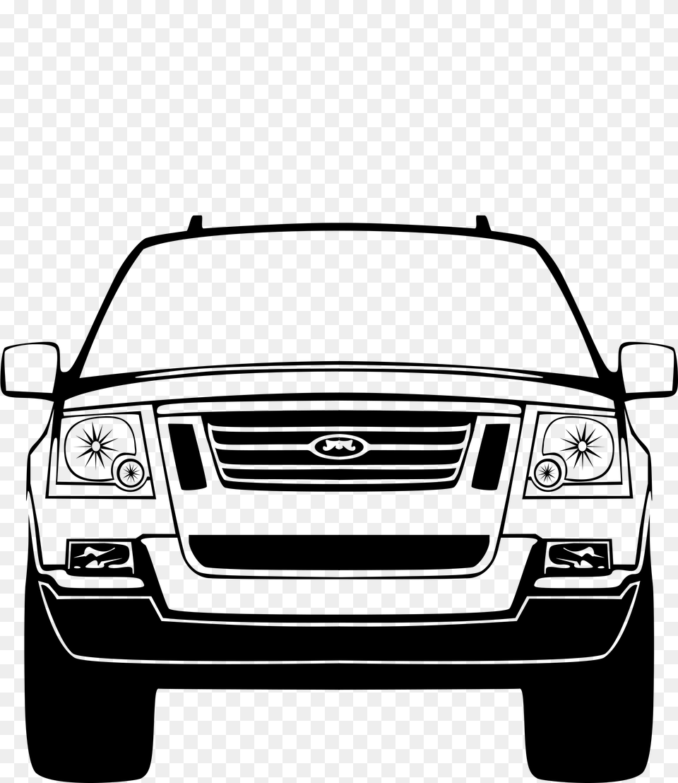 Car Toyota Clip Art Front Car Silhouette, Gray Free Png