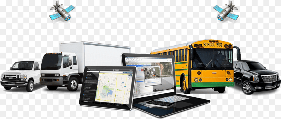 Car Tracking And Fleet Management, Bus, Transportation, Vehicle, Laptop Free Png