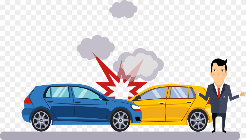 Car Traffic Collision Accident Illustration Car Accident Transparent Background, Wheel, Sedan, Tire, Machine Free Png Download