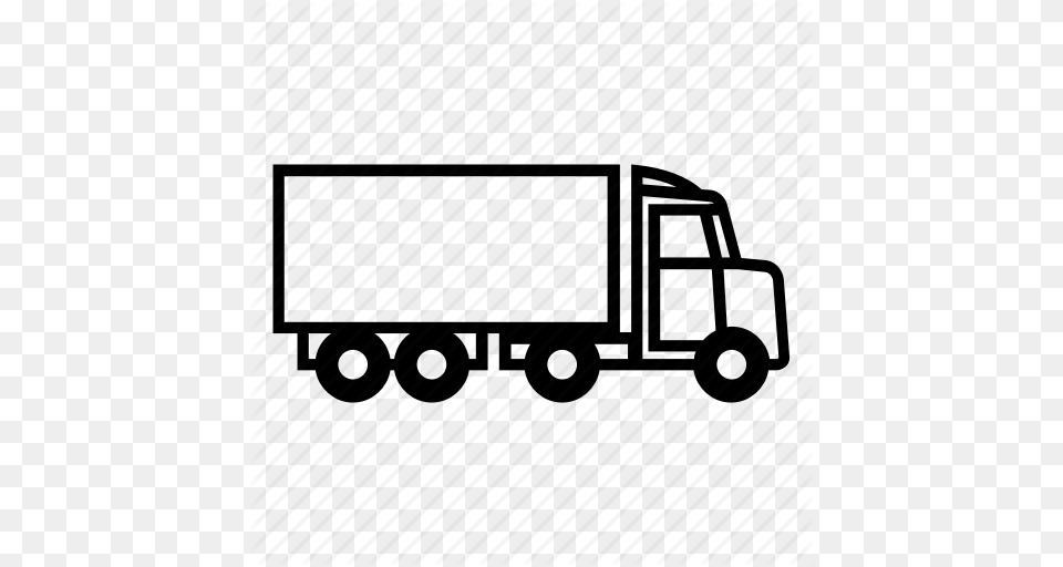 Car Trailer Truck Icon, Trailer Truck, Transportation, Vehicle, Moving Van Free Png