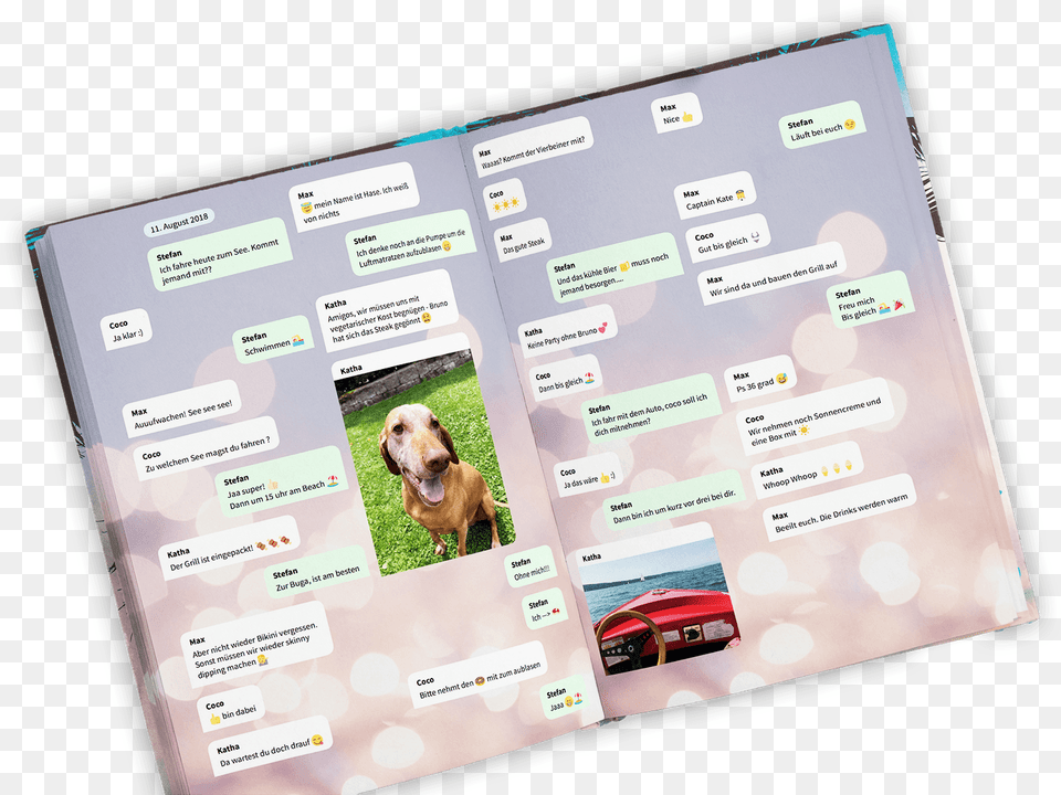 Car Turning Texts Message39s Into A Book, Animal, Canine, Dog, Mammal Free Png Download