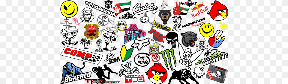 Car U0026 Bumper Stickers Language, Sticker, Art, Collage, Advertisement Png Image
