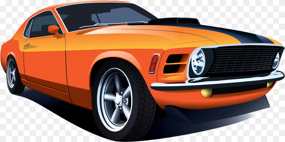 Car Vector Background, Vehicle, Coupe, Mustang, Transportation Free Transparent Png