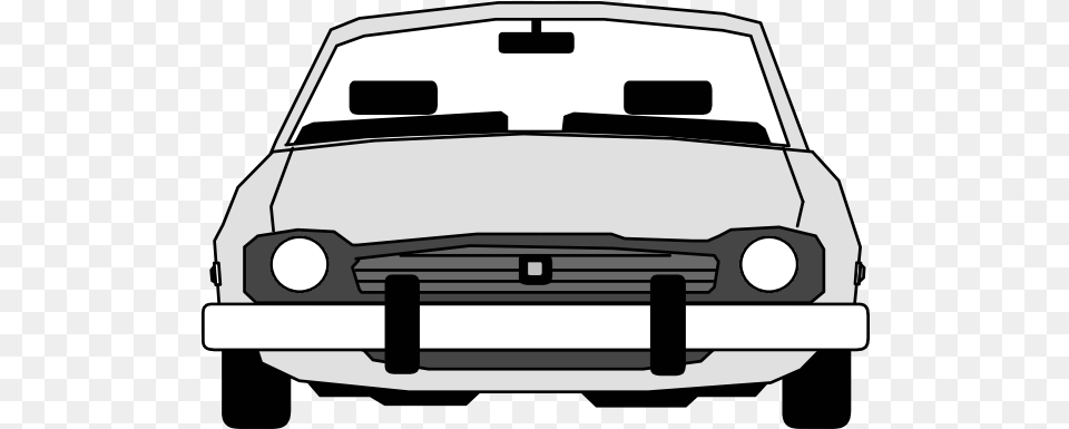 Car Vector Image Cartoon Front Car, Bumper, Transportation, Vehicle, Stencil Free Png