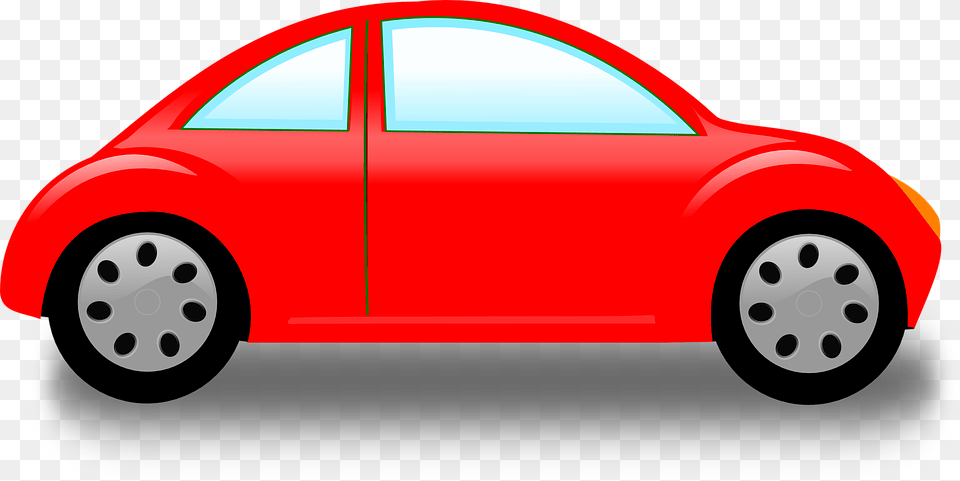 Car Vehicle Automobile One Door Side Red Red Car Clip Art, Alloy Wheel, Transportation, Tire, Spoke Png