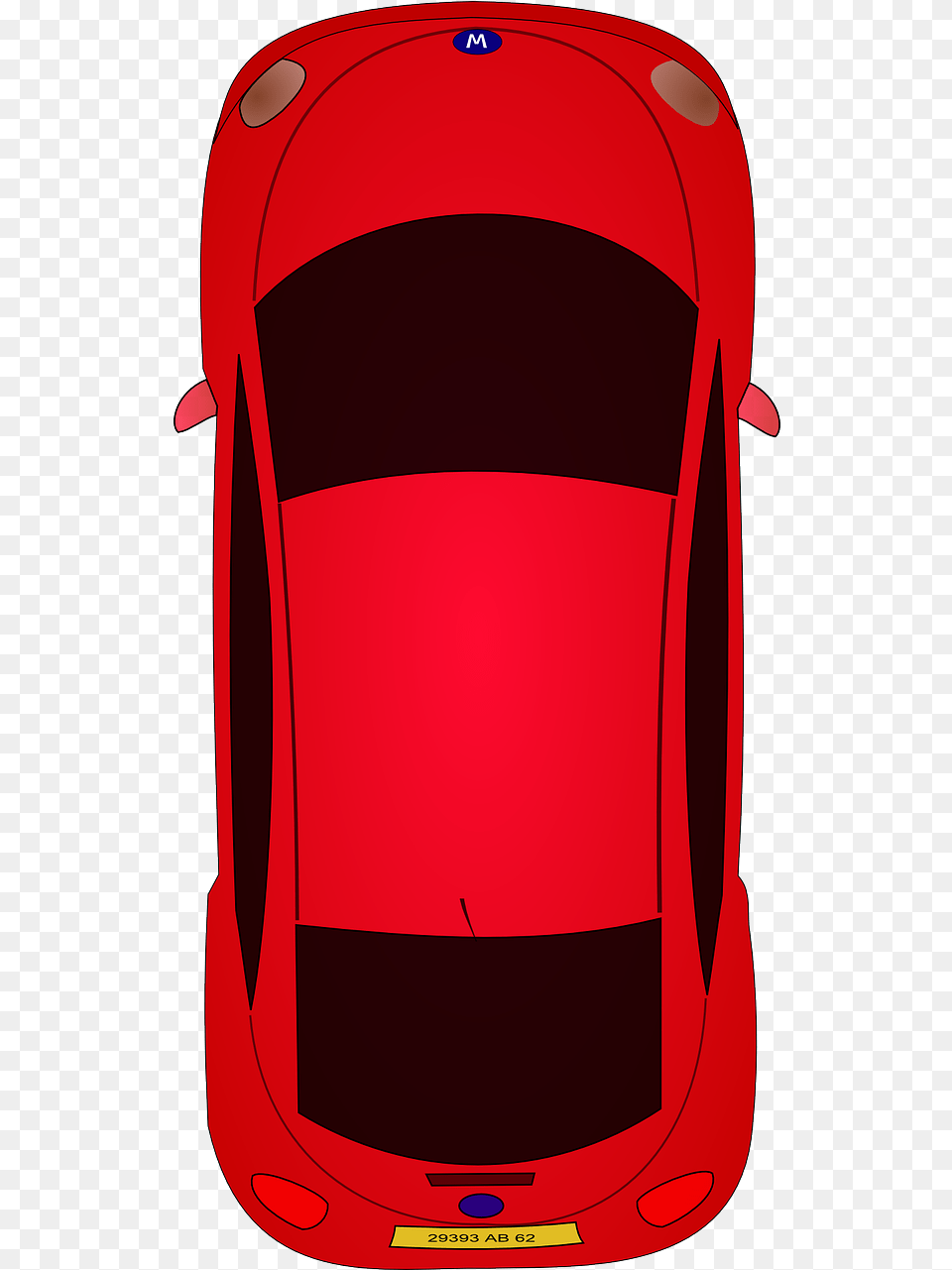 Car Vehicle Red Vector Graphic On Pixabay 2d Car Top View, Bag, Backpack, Mailbox, Baggage Free Png