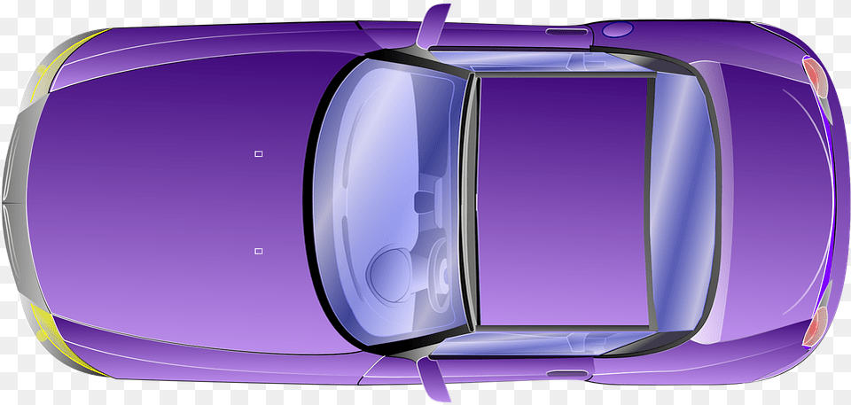 Car Vehicle Violet Vector Graphic On Pixabay Car Cartoon Top View, Baggage, Suitcase Free Png
