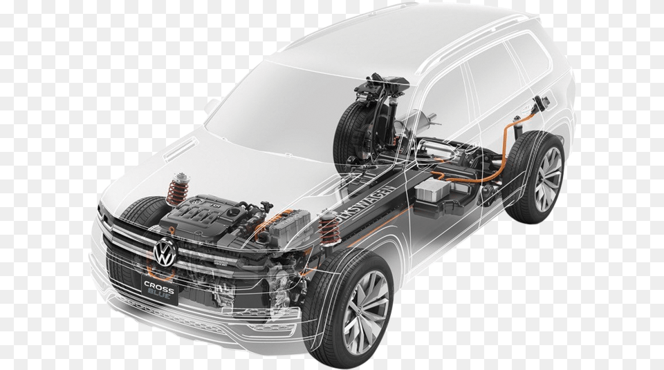 Car Volkswagen Crossblue, Machine, Spoke, Vehicle, Transportation Free Png