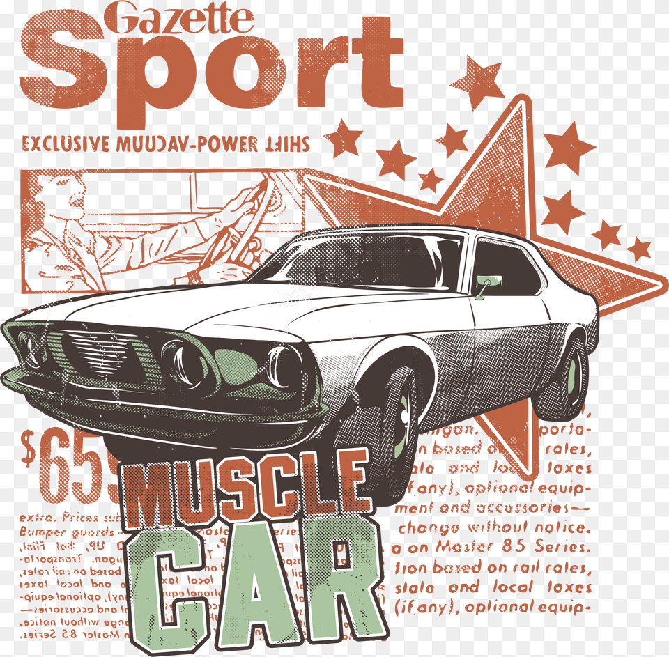 Car Wallpaper Sports T Shirt Paper Pattern Printing T Shirt, Advertisement, Poster, Transportation, Vehicle Png Image