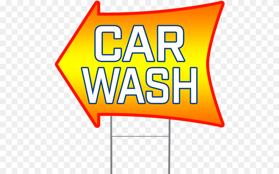 Car Wash 2 Sided Arrow Yard Sign, Light, Symbol, Scoreboard, Text Free Transparent Png