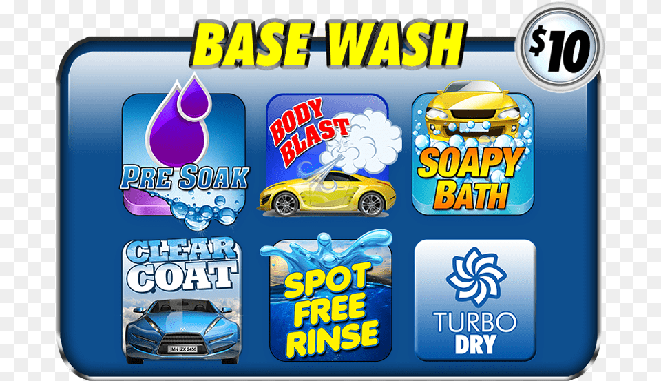 Car Wash Menu Car Wash Packages Logo, Transportation, Vehicle, Machine, Wheel Png