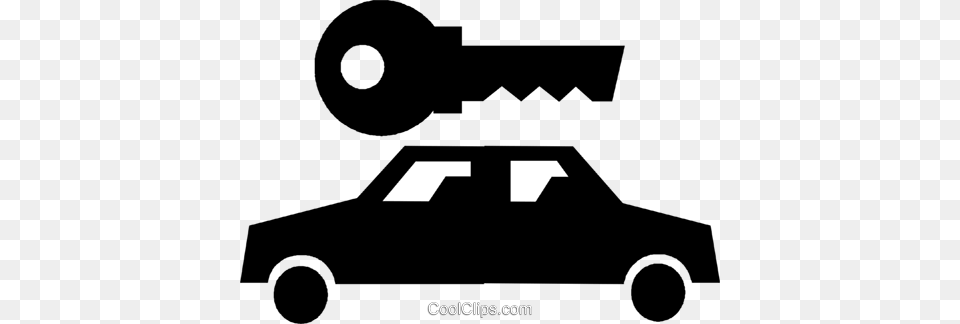 Car With Car Key Royalty Vector Clip Art Illustration, Moving Van, Transportation, Van, Vehicle Free Transparent Png