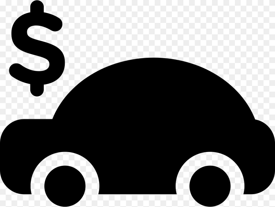 Car With Dollar Sign On Top Comments Car, Silhouette, Stencil, Animal, Fish Png
