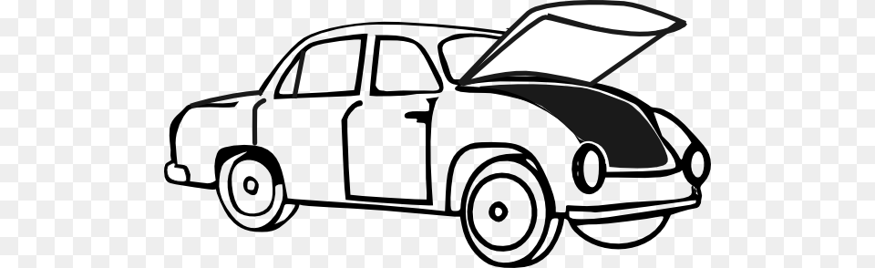 Car With Open Hood Clip Art, Plant, Device, Grass, Lawn Free Transparent Png