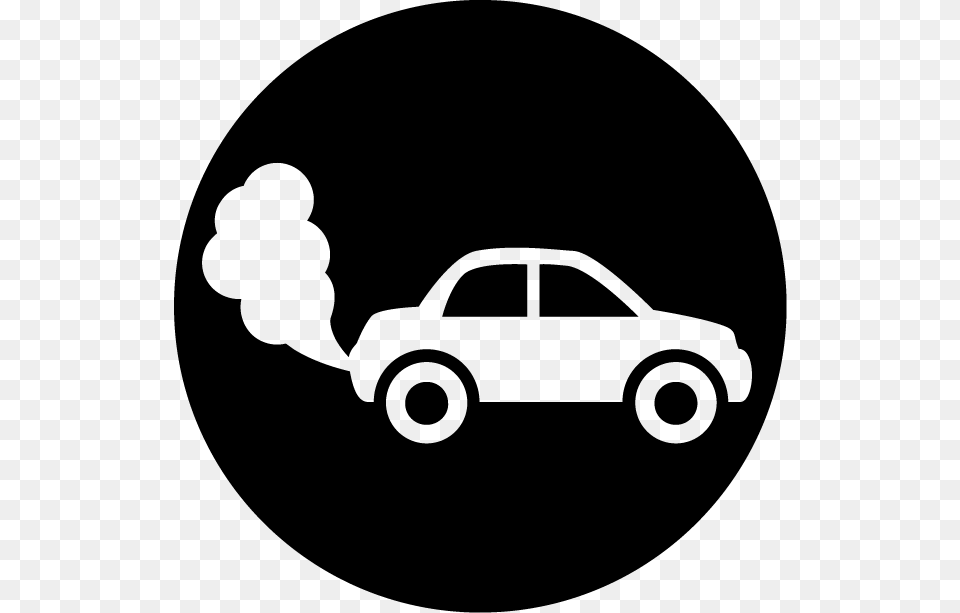 Car With Smoke Clipart Vector Royalty Car Smoke Clipart, Stencil, Transportation, Vehicle, Head Free Png