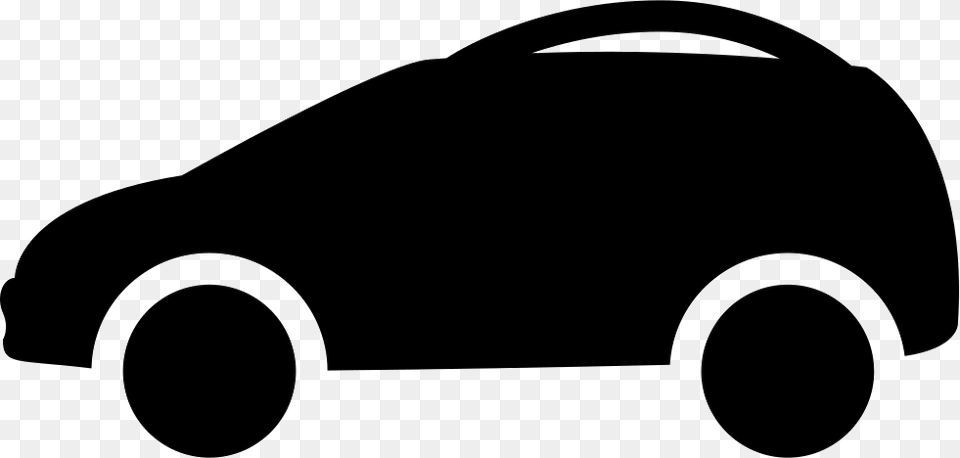Car With Top Window From Side View Icon Car Side, Stencil, Silhouette Png