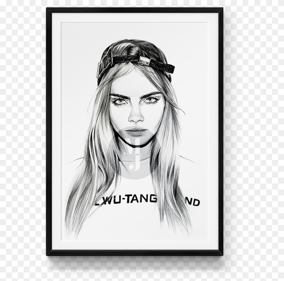 Cara Delevingne Cara Delevingne Drawing, Adult, Person, Woman, Female Free Png Download