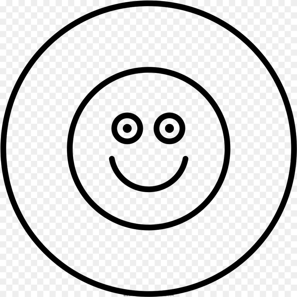 Cara Feliz Pgina Para Colorear Smiley, Gray Free Png